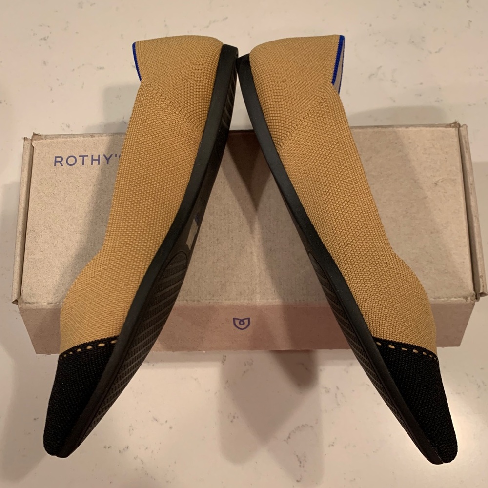 Rothy’s Women’s Point Camel Captoe Size 7.5 NWT - Picture 6 of 8